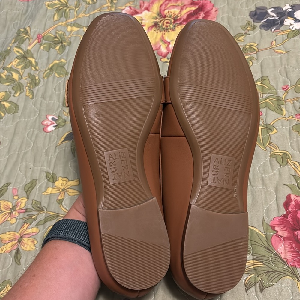 Naturalizer Kayden Moc Loafer Faux Leather Tan women’s shoes - Picture 4 of 4